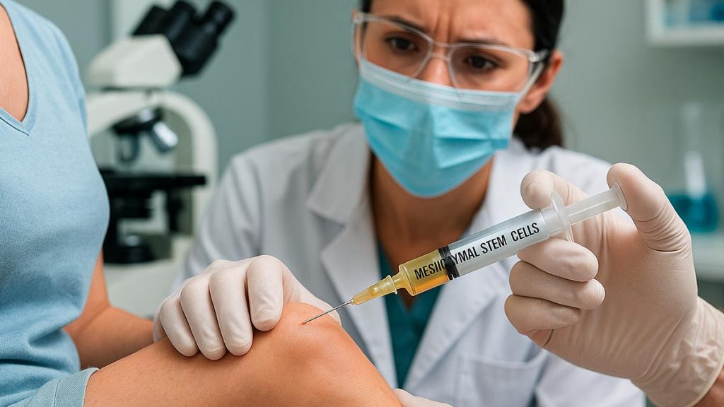 Efectos de la células madre inyectadas en rodilla